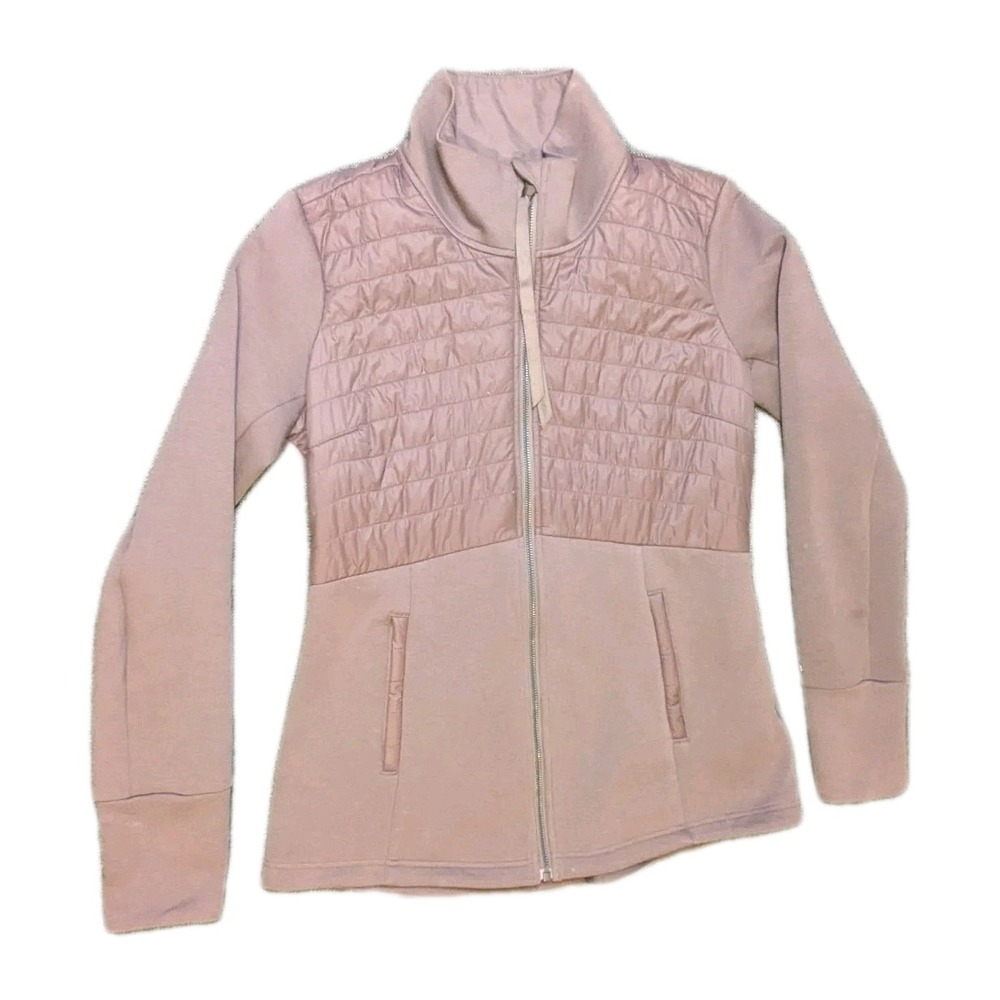 Calia Carrie Underwood Cameo Rose Athleisure Hybrid Puffer Zip Up Jacket Large
